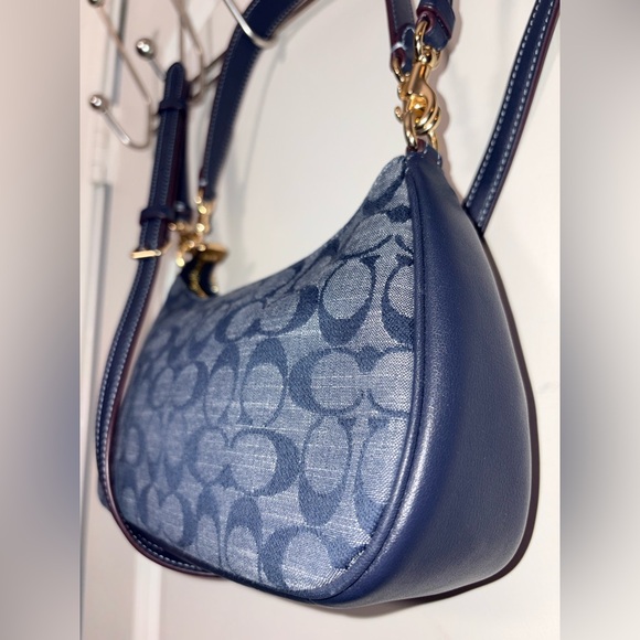 ✨ Coach Teri Shoulder Bag in Signature Denim ✨ CH139 - Picture 8 of 16